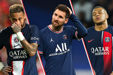 Neymar, Messi, and Mbappe all played for PSG and failed to win the UEFA Champions League.