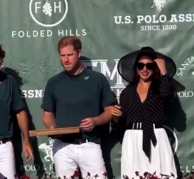 Meghan and Harry polo