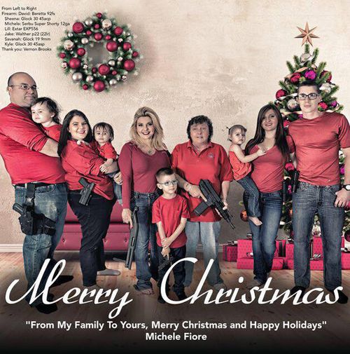 US politician's high-calibre Christmas card draws ire in wake of San Bernardino shooting