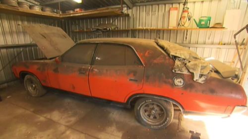 'Mothball' has been stuck in the shed for decades. (9NEWS)