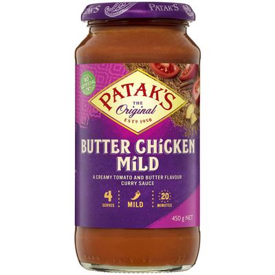 Patak's Mild Butter Chicken Simmer Sauce 450g - 119 calories