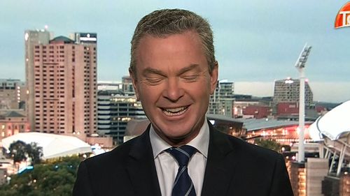 Mr Pyne attempted to laugh off the double blunder, saying "I'm having one of those mornings". (TODAY)