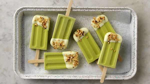 Avocado coconut ice blocks (popsicles)