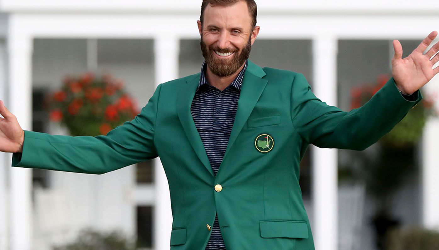 Dustin Johnson has claimed his first green jacket.