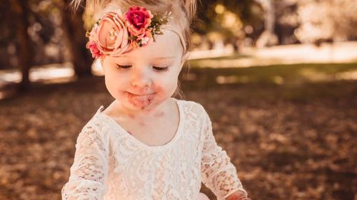 Lylah, 4, has a rare condition which causes her skin to blister and tear at the slightest touch.