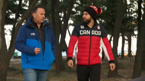 The Canadian bobsledder misses one thing about home. (9NEWS)