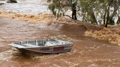 The man attempted to cross the Undoolya Causeway earlier today.