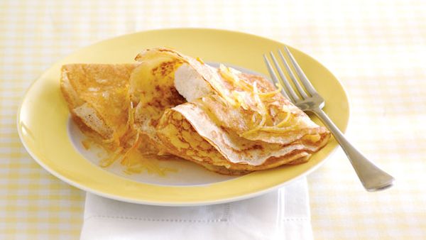 Crepes with lemon ricotta