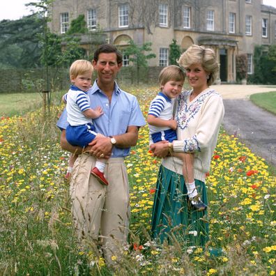 King Charles, Princess Diana, Prince William and Prince Harry