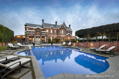 A grand and opulent Melbourne mansion that resembles a French chateau has hit the market and is expected to sell for just under $20million