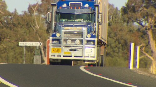 Road trains now thunder past the home, disturbing the residents day and night.