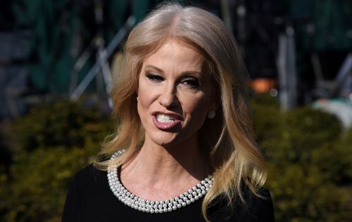 Kellyanne Conway urged viewers to "listen to the message, not the man".