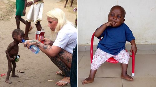 Starving toddler who was labelled a ‘witch’ and left to die makes incredible recovery