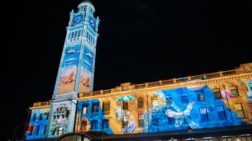 Central Station will light up with different artworks during Vivid 2022.