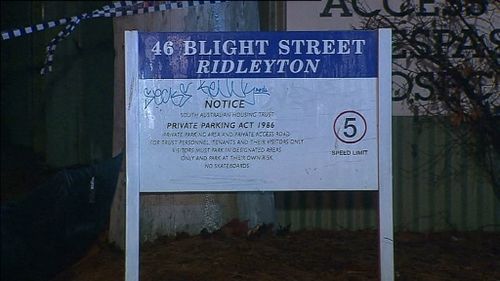 The man was found outside a block of flats on Blight Street, Ridleyton. (9NEWS)