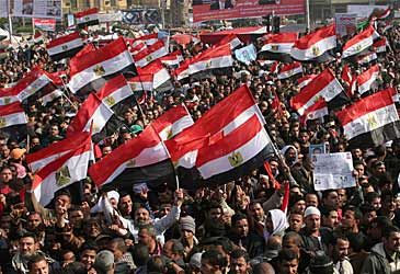 The Egyptian revolution of 2011 led to the resignation of which leader?