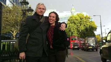 Julian Assange and partner Stella Moris