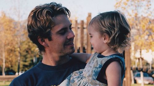Meadow often shares images of her with late father, Paul, on Instagram. 