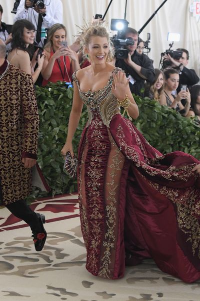 Actress Blake Lively in Versace