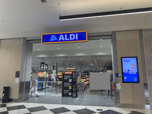 Aldi shop front front Castle Hill