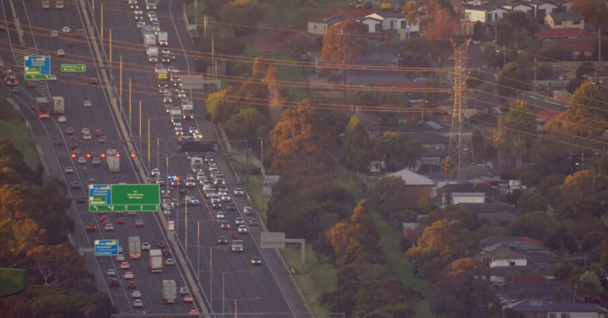 Man charged after motorcyclist dies following Melbourne freeway crash