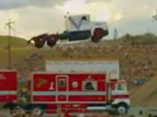 Truck takes flight in world record