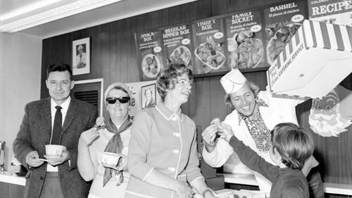 KFC began in Kentucky in the United States as a roadside chicken service station that generated a cult following that then came to Australia. Picture: Supplied.