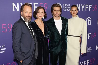 Jake Gyllenhaal with sister Maggie and new girlfriend Jeanne Cadieu