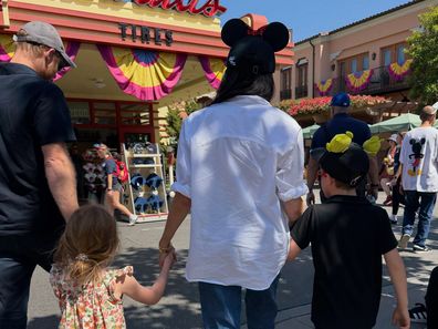 Meghan and Prince Harry, the Duke and Duchess of Sussex, with Prince Archie and Princess Lilibet at Disneyland in California, May 2026.