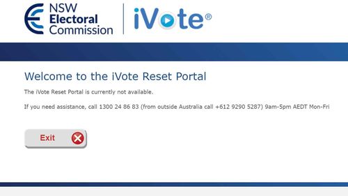 iVote has crashed on election day.