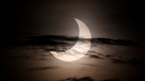 The full eclipse was also seen in the Philippines. (AAP)