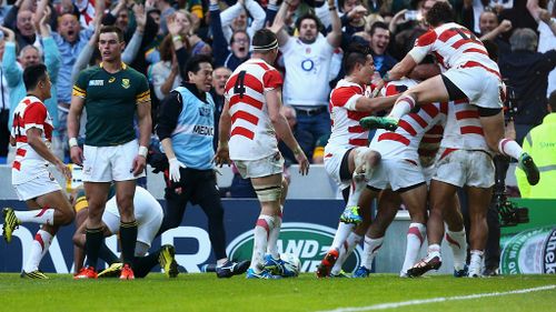 Japan defeat South Africa 34-32 in biggest upset in Rugby World Cup history