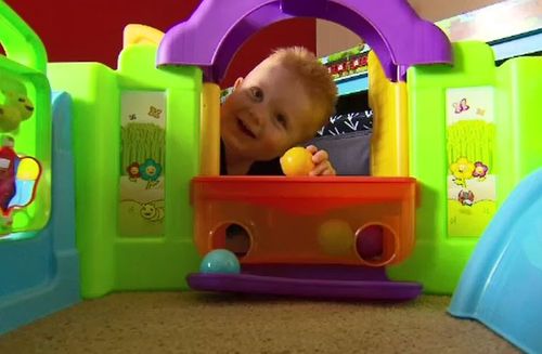 The 18-month-old is healthy and thriving now. (9NEWS)