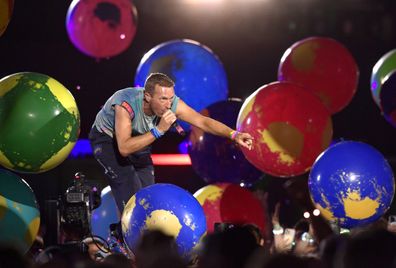 Coldplay performs in Melbourne