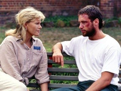 Deborra-Lee Furness and Hugh Jackman in the '90s television series Correlli, where they met and fell in love.