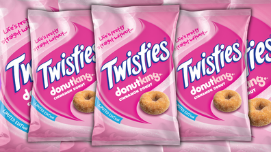 Twisties Donut King Cinnamon Donut flavour