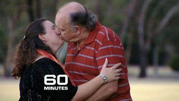 Father and daughter Jenny and John Deaves in 2008 when the pair were in an incestuous relationship. (60 Minutes)