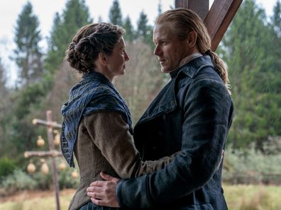 Sam Heughan and Caitriona Balfe in Outlander Season Eight.
