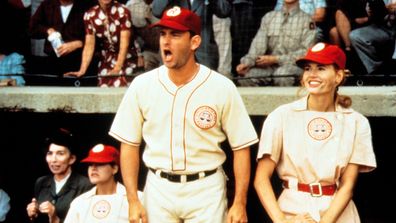 Tom Hanks and Geena Davis star in A League of Their Own