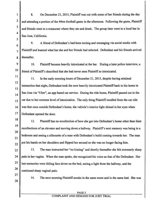 Page 3 of the civil suit document.