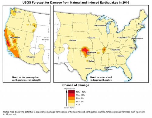 Oklahoma now among world's most earthquake-prone areas