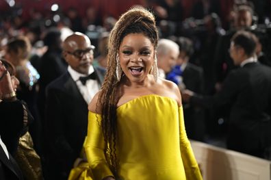 Ruth E. Carter arrives at the Oscars on Sunday, March 12, 2023, at the Dolby Theatre in Los Angeles. (AP Photo/John Locher)