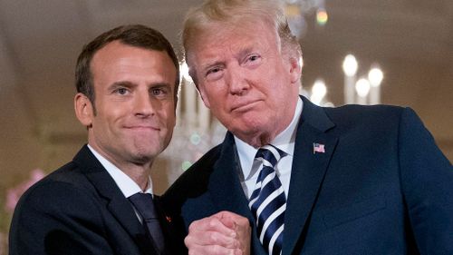 President Macron made a state visit to the US last week (AP)