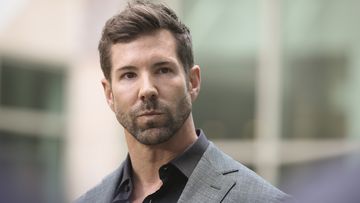 Former Special Forces commander Heston Russell during a press conference at Parliament House in Canberra in 2020.