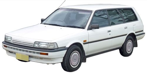 Police are hunting for a deregistered 1992 Toyota Camry station wagon