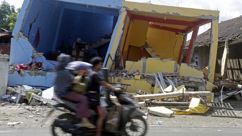 Some of the devastation in North Lombok. (AAP)