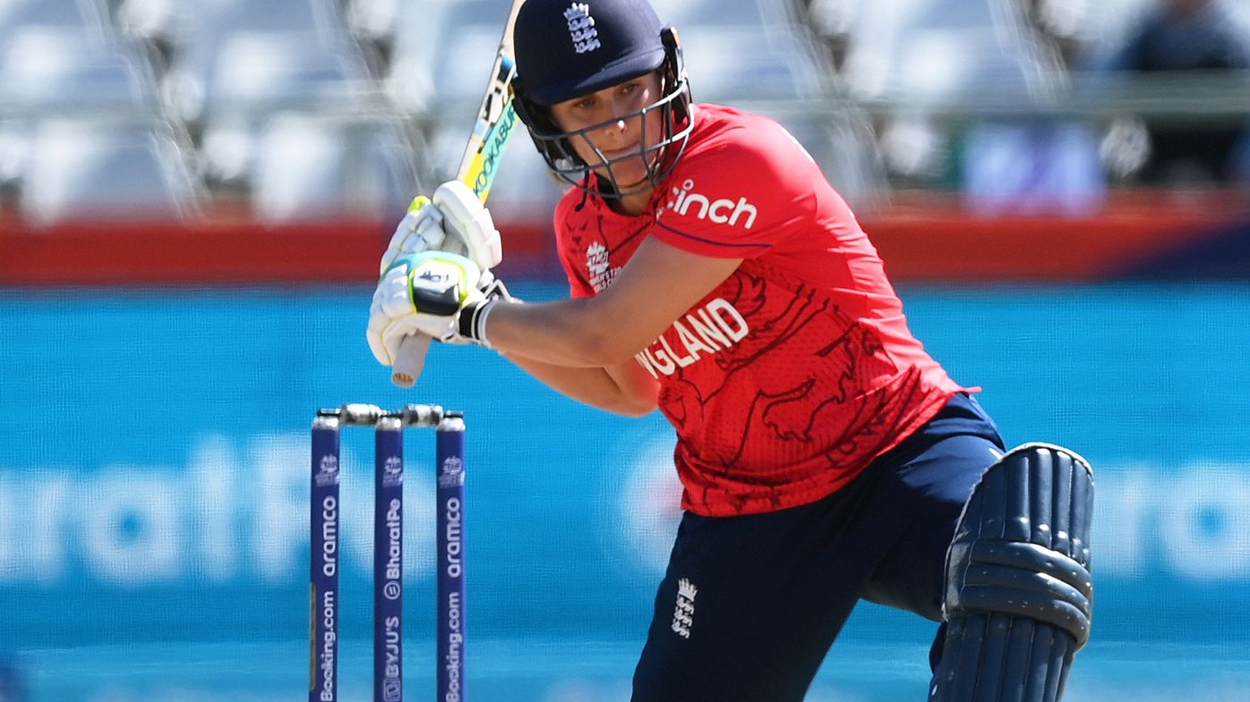 Nat Sciver-Brunt in action for England against Pakistan.
