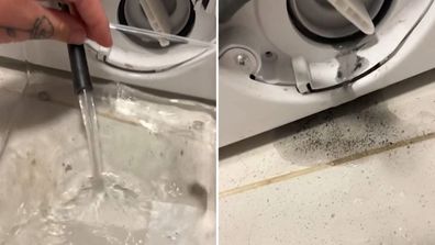Dirty washing machine filter