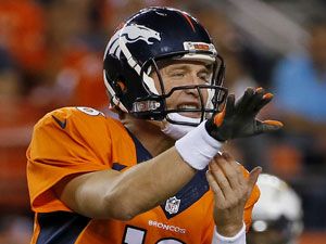 Denver Broncos quarterback Peyton Manning. (AAP)