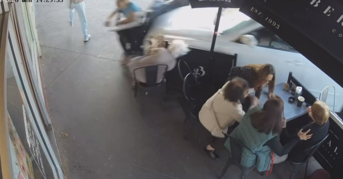 'Terrifying': Two injured after car ploughs into patrons at Melbourne cafe